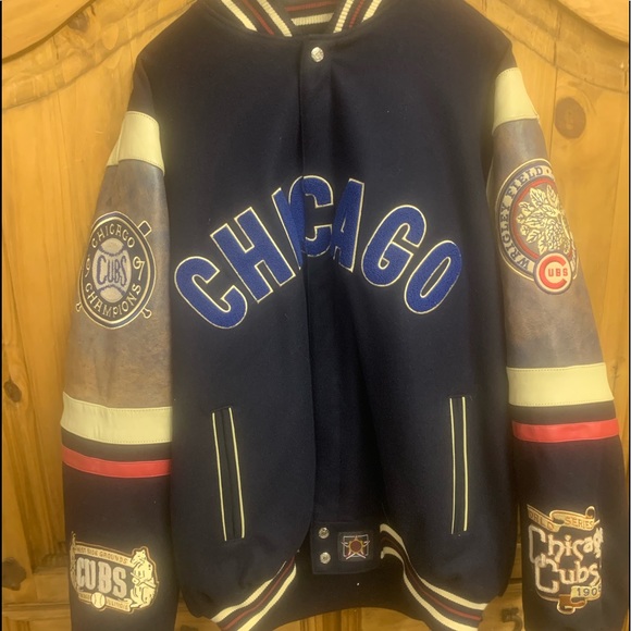 Jackets & Coats | Chicago Cubs Letterman Reversible Jacket | Poshmark